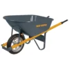 True Temper R6STSP14 6 Cu. Ft. Wheelbarrow With Steel Handles And Flat Free Tire | BigEasyMart.com
